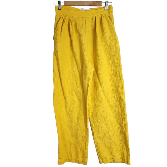 Mara Hoffman Size Small Organic Linen Blend Audre Pants Swim Cover High Waisted - Picture 2 of 13